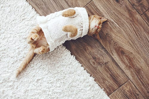 Hand scraped hardwood flooring